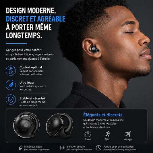 Écouteurs Bluetooth IA Traduction Instantanée